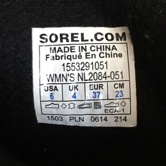 SOREL Joan Of Arctic Knit Lace Up Winter Snow Boots Purple Grey 6 - Picture 8 of 8